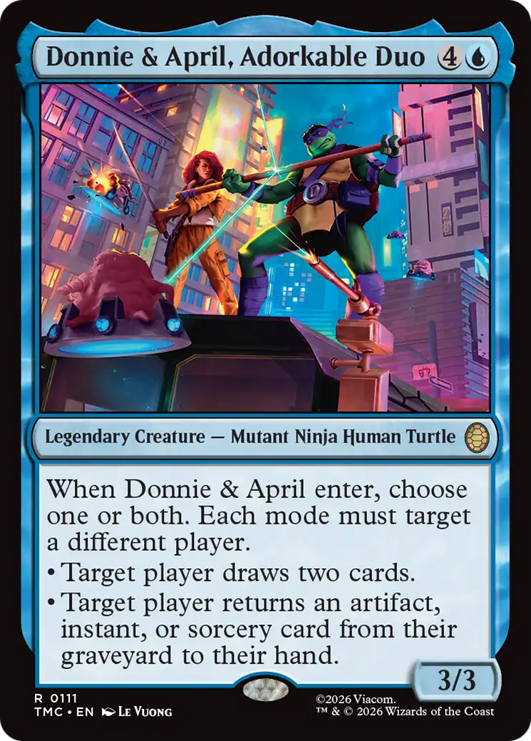 Donnie et April, le duo adorable [Commander Tortues Ninja]