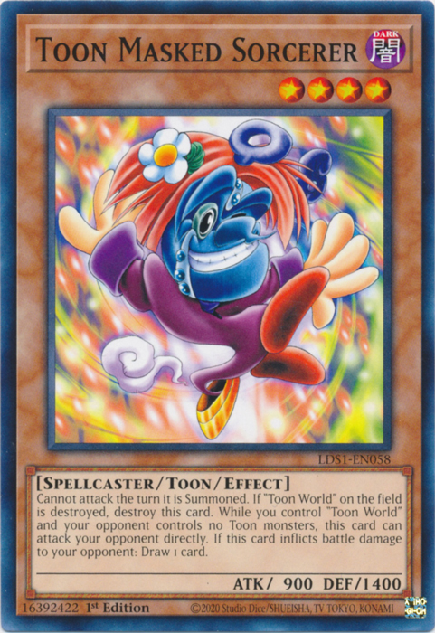 Hechicero Enmascarado de Toon [LDS1-EN058] Común