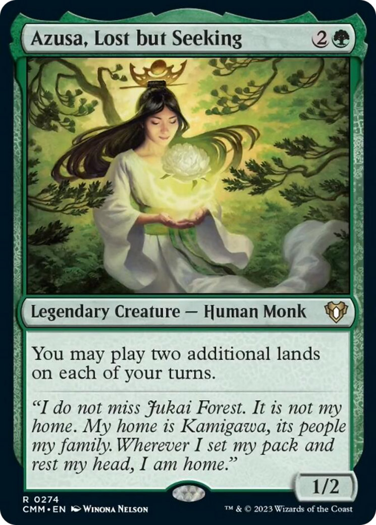 Azusa, Perdue mais Chercheuse [Commander Masters]