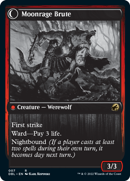 Cathare brutal // Brute enragée par la lune [Innistrad: Double Feature]