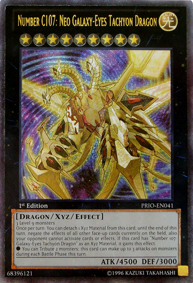 Numéro C107 : Dragon Tachyon aux Yeux Galactiques Néo [PRIO-FR041] Super Rare