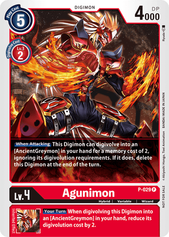Agunimon [P-029] [Cartas de Paquetes de Revisión]