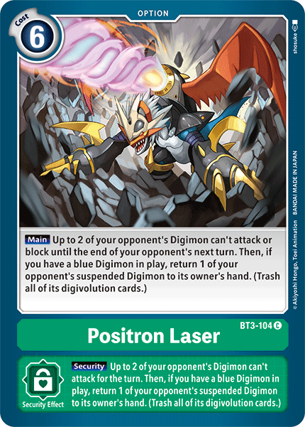 Láser de Positrones [BT3-104] [Lanzamiento: Booster Especial Ver.1.5]