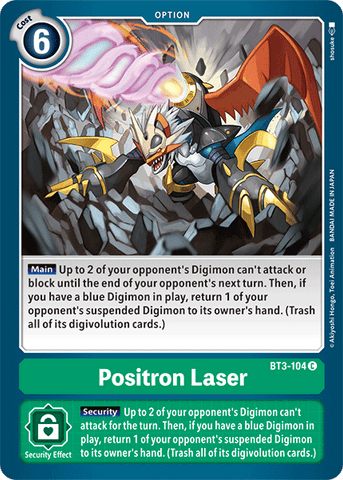 Láser de Positrones [BT3-104] [Lanzamiento: Booster Especial Ver.1.5]