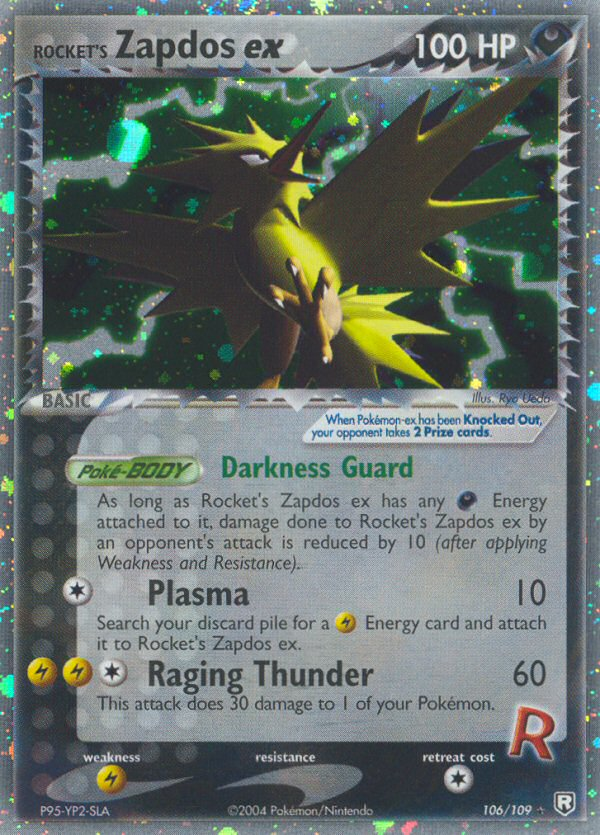 Zapdos ex de Rocket (106/109) [EX: Team Rocket Returns]