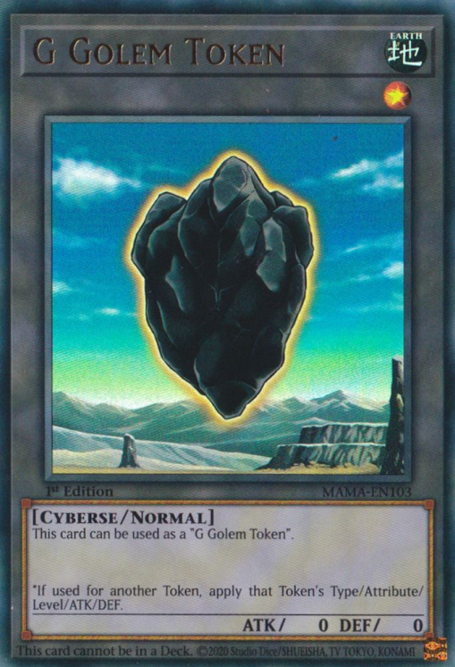Jeton G Golem [MAMA-FR103] Ultra Rare