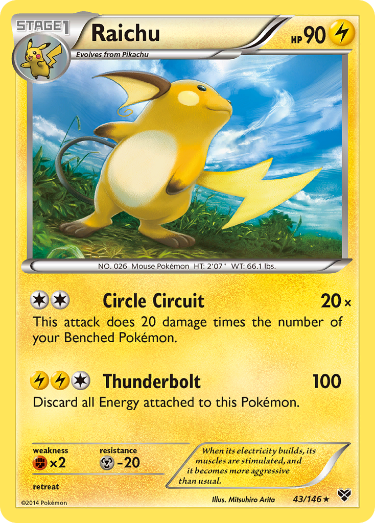 Raichu (43/146) [XY: Set de Base]
