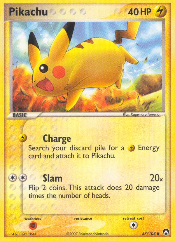 Pikachu (57/108) [EX : Gardiens du Pouvoir]