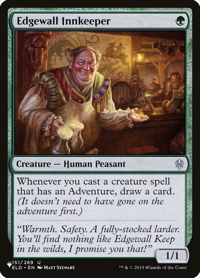 Edgewall Innkeeper [La lista]