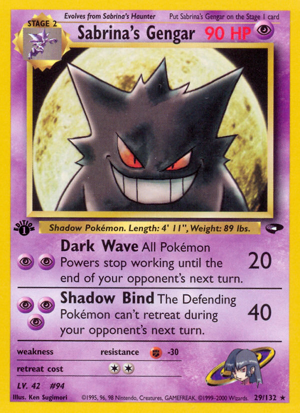 Gengar de Sabrina (29/132) [Desafío del Gimnasio 1ª Edición]