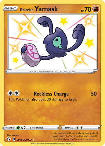 Galarian Yamask (SV065/SV122) [Épée et Bouclier : Destinées Radieuses]