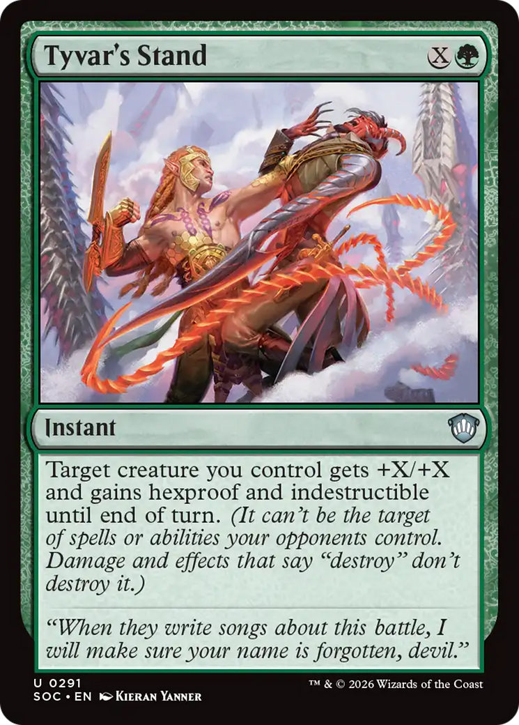 La posición de Tyvar [Commander de Secretos de Strixhaven]