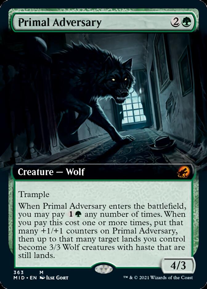 Adversaire primordial (Illustration étendue) [Innistrad : Chasse de minuit]