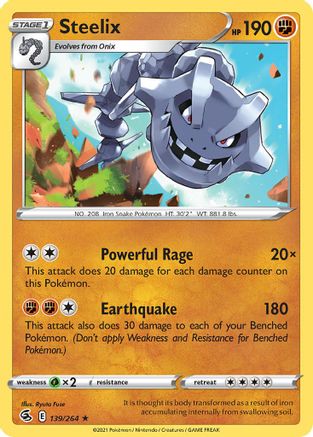 Steelix (139/264) (Exclusiva de Baraja Temática) [Espada y Escudo: Golpe Fusión]