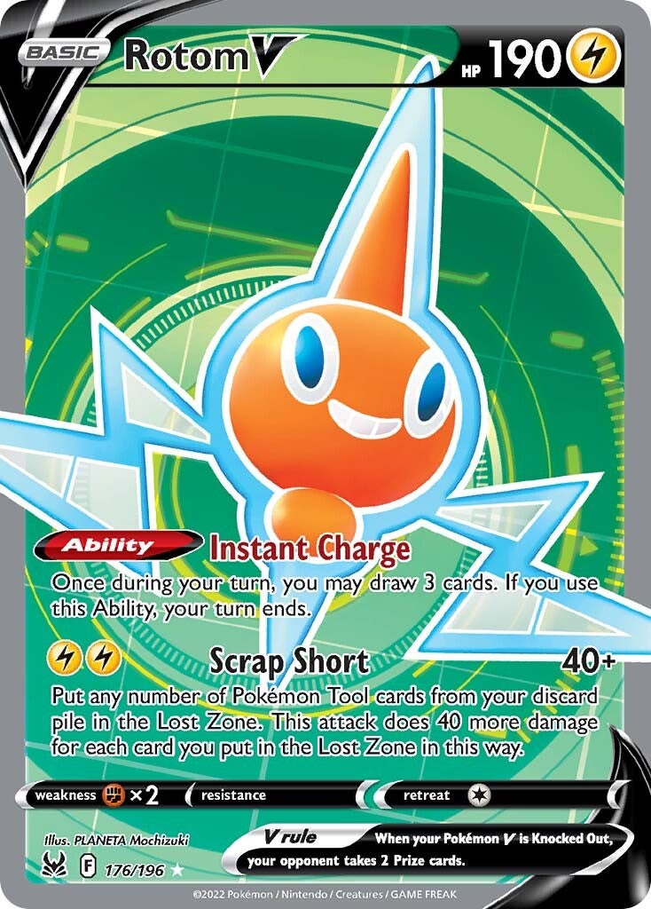 Rotom V (176/196) [Espada y Escudo-Origen Perdido]