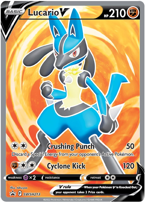 Lucario V (SWSH213) [Espada y Escudo: Black Star Promos]