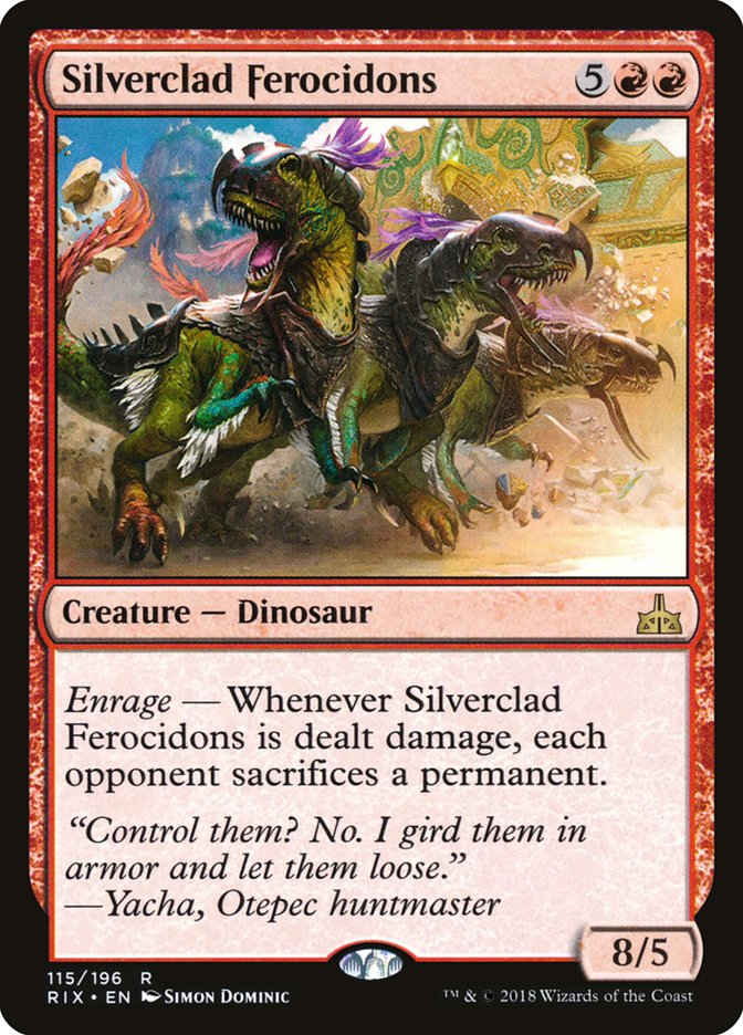 Ferocidons couverts d'argent [Rivals of Ixalan]