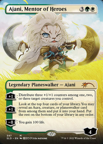 Ajani, mentor de héroes (sin borde) [Secret Lair Drop Series]