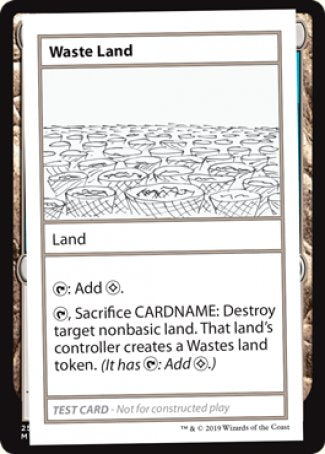 Terrain désolé (édition 2021) [Cartes de test Mystère Booster]