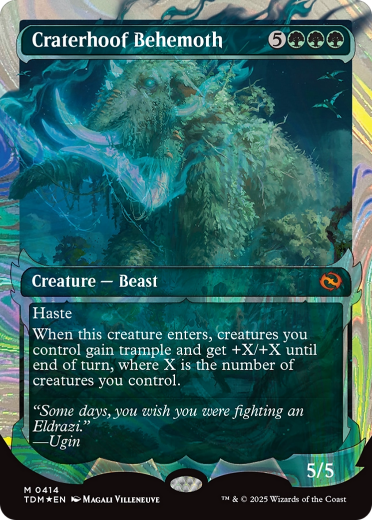 Béhémoth de Gueulecrassée (Présentoir) (Feuille halo) [Tarkir : Tempête draconique]