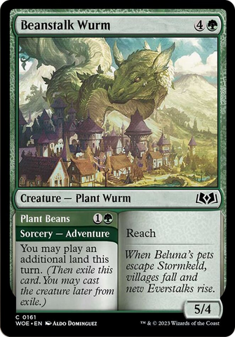 Serpiente de Haba // Plantar Habas [Wilds of Eldraine]