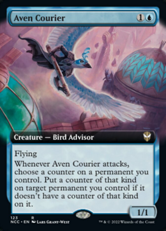 Coursier aventurier (Extended Art) [Rues de la Nouvelle Capenna Commander]