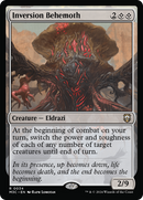 Béhémoth d'inversion (Feuille texturée) [Modern Horizons 3 Commander]