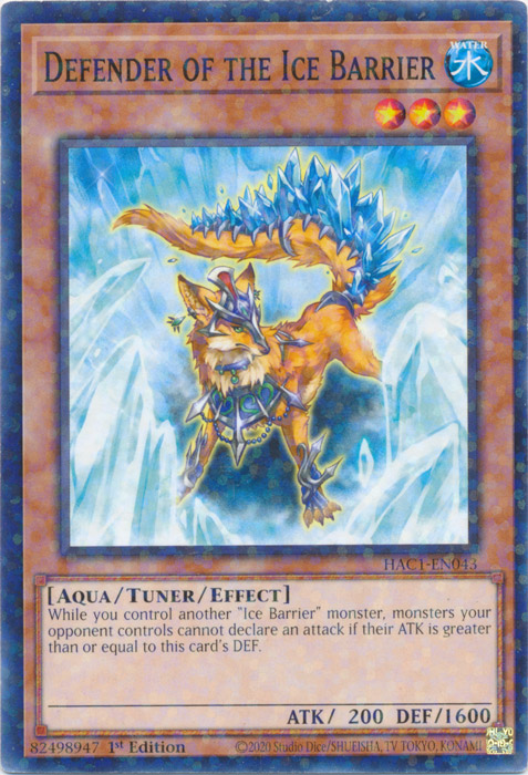 Défenseur de la Barrière de Glace (Terminal de Duel) [HAC1-FR043] Commune