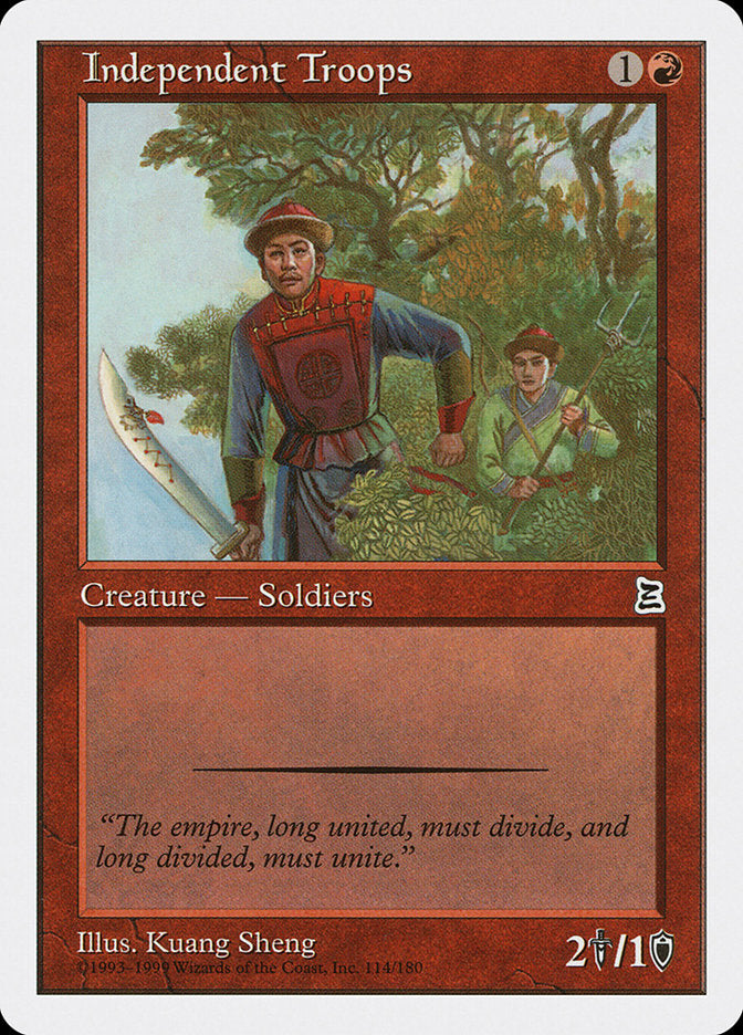 Troupes indépendantes [Portal Three Kingdoms]