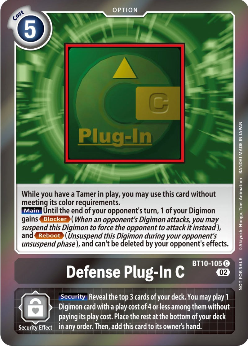 Enchufe de Defensa C [BT10-105] (Paquete de Evento 4) [Promos de Encuentro Xros]
