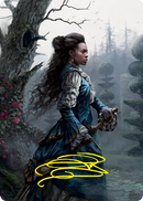 Tarjeta de arte de Mina Harker (firma estampada en oro) [Innistrad: Voto Carmesí Serie de Arte]