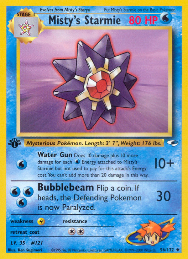 Starmie de Misty (56/132) [Gym Heroes Première Édition]