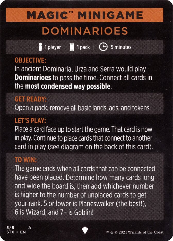 Dominodons (mini-jeu de Magic) [Strixhaven : l'Académie des Mages – mini-jeu]