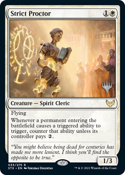 Censeur rigoureux (Pack promo) [Strixhaven : l'Académie des Mages – Promos]