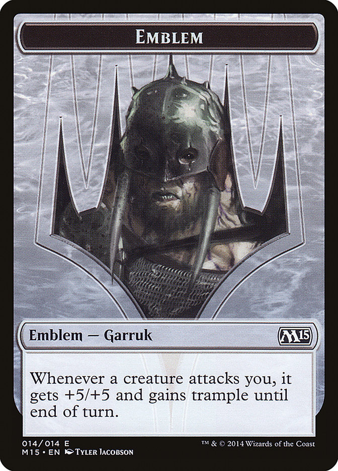 Garruk, prédateur alpha (emblème) [Jetons Magic 2015]