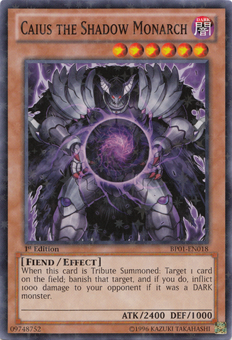 Caius el Monarca Oscuro [BP01-EN018] Rara Starfoil