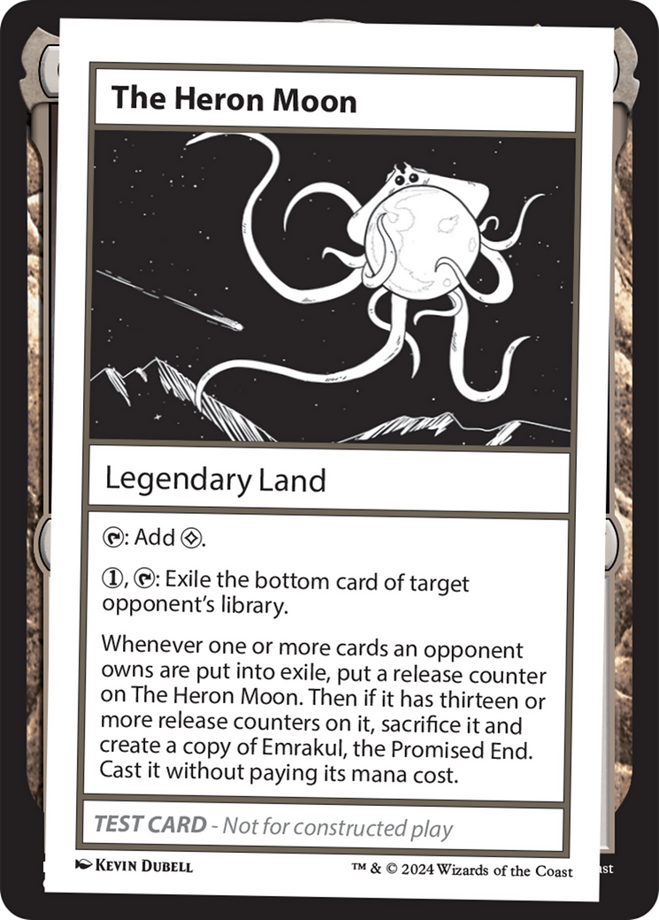 La lune du héron [Cartes de test du booster mystère 2]