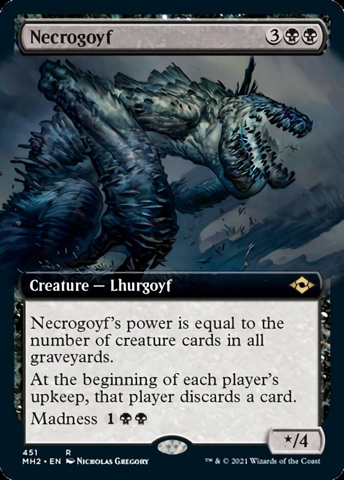 Nécrogoyf (Extended Art) [Modern Horizons 2]