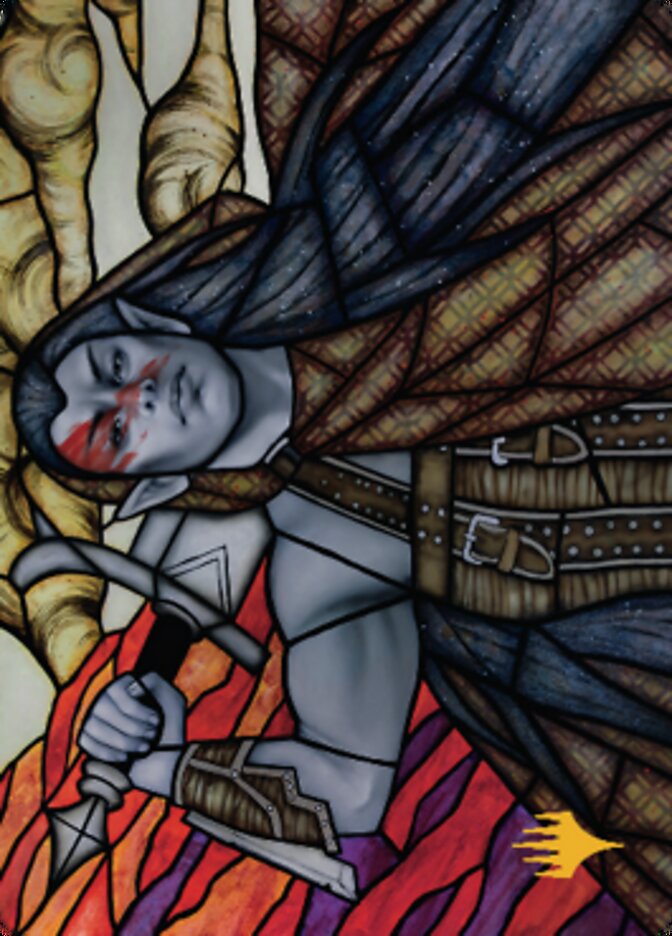 Radha, chef de guerre de la Coalition Carte d'art (Signature estampée or) [Série d'art Dominaria Uni]