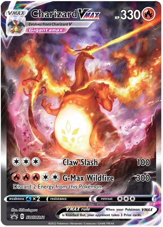 Charizard VMAX (SWSH261) [Espada y Escudo: Cartas de promoción de estrella negra]