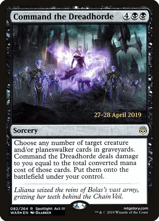 Commandement de la dreadhorde [Promos d'avant-première de la Guerre des Planeswalkers]