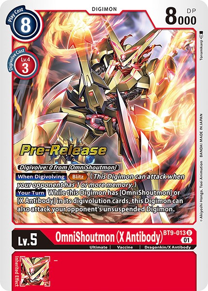 OmniShoutmon (anticuerpo X) [BT9-013] [Promociones de preventa de X Record]