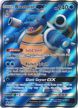 Tortank GX (SM189) (Carte géante) [Soleil et Lune : Promos Étoile Noire]