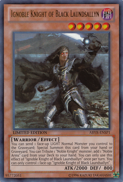Chevalier Ignoble de Laundsallyn Noire [ABYR-FRSP1] Ultra Rare