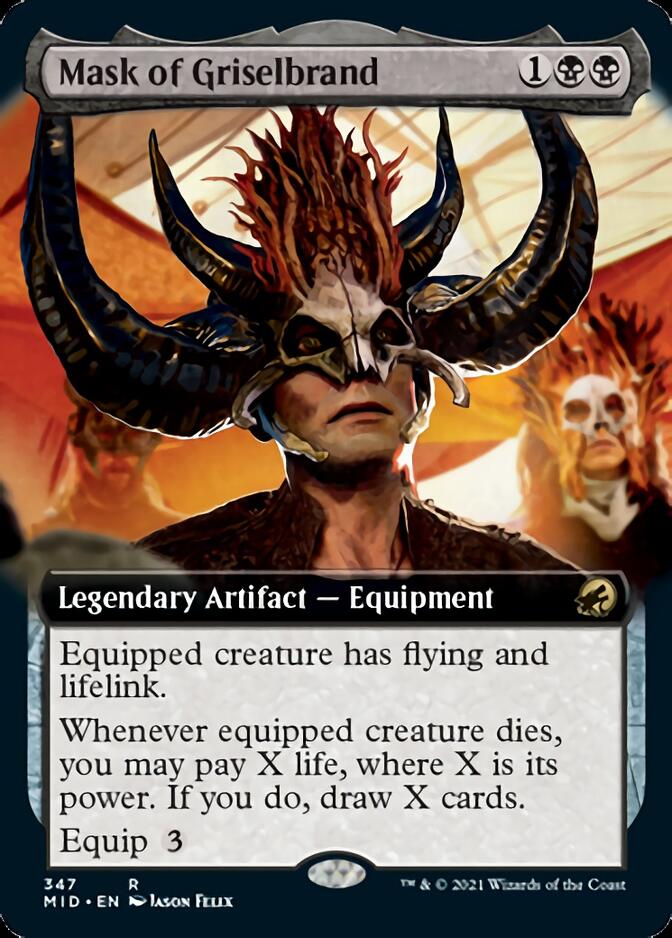 Masque de Griselbrand (Illustration étendue) [Innistrad : Chasse de minuit]