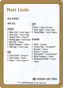 Lista de mazo de Matt Linde [World Championship Decks 1999]