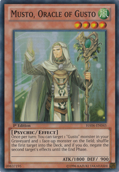 Musto, l'Oracle de Gusto [HA06-FR045] Super Rare