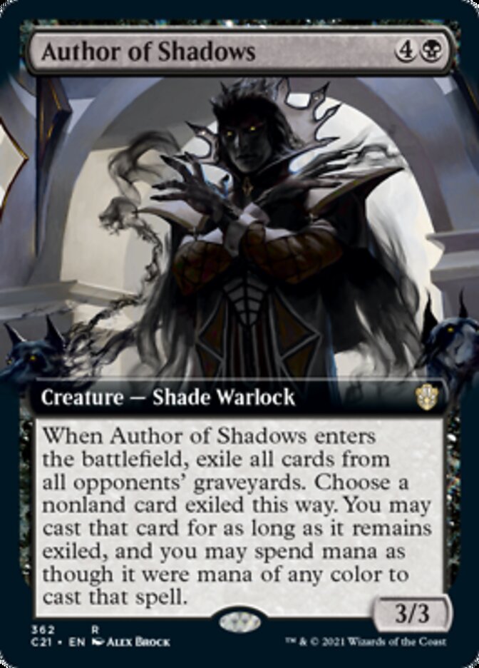 Auteur des ombres (Extended Art) [Commander 2021]