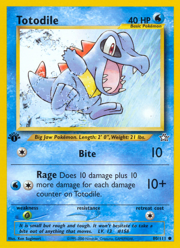 Totodile (80/111) [Neo Genesis 1ª edición]