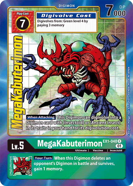 MegaKabuterimon [EX1-040] (Arte alternativo) [Colección Clásica]